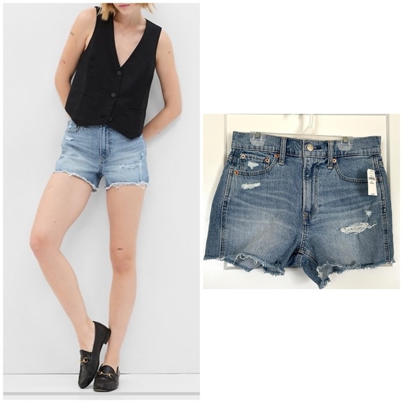 Gap NWT 3” High Rise Cheeky Shorts with Washwell - 27/reg - Picture 1 of 4